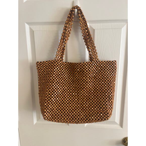 The Sak Wood-style Beaded Tote - Picture 1 of 8